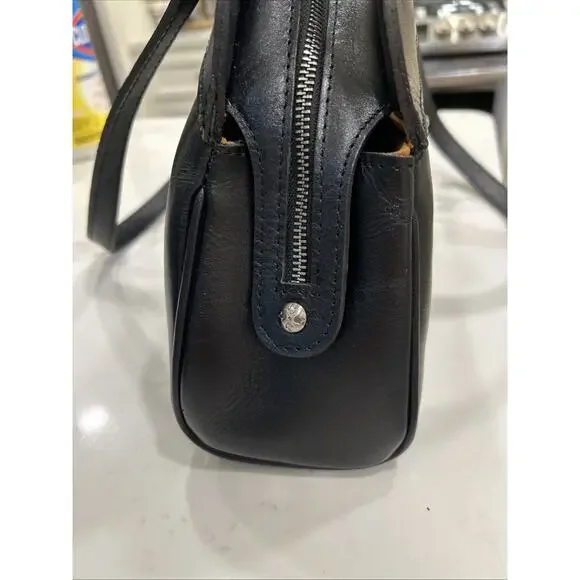 Patricia‎ Nash Macellara Oval Satchel Heritage black Leather Shoulder bag Purse - Picture 10 of 16